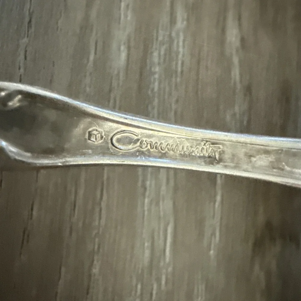 Oneida Community Stainless Affection Serving Set Ladle Pierced Spoon NEW